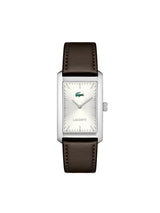 Lacoste Santiago Qtz Basic Silver White Rectangle Dial Men's Watch - 2011527
