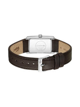 Lacoste Santiago Qtz Basic Silver White Rectangle Dial Men's Watch - 2011527