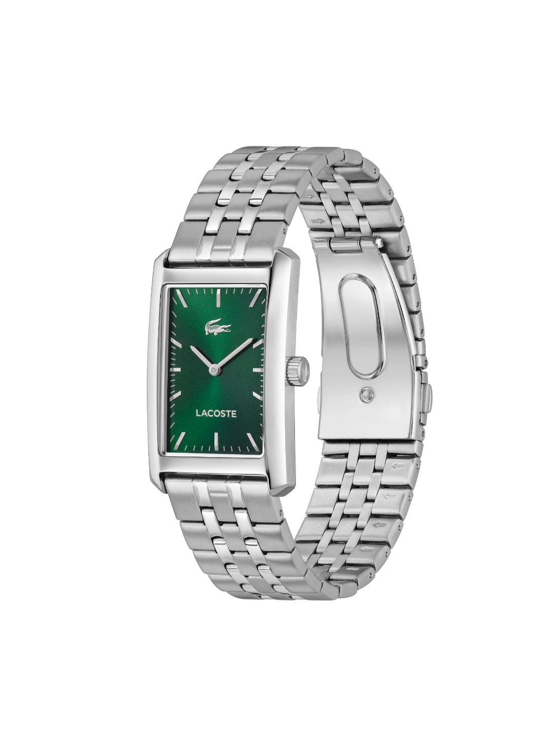 Lacoste Santiago Qtz Basic Green Rectangle Dial Men's Watch - 2011529