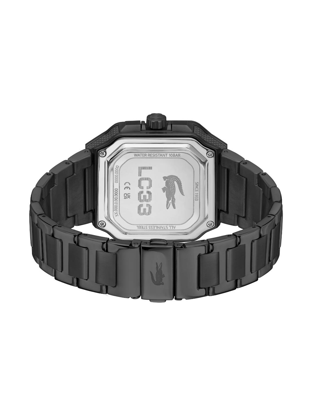 Lacoste Lc33 Square Qtz Basic Black Sunray Square Dial Men's Watch - 2011532