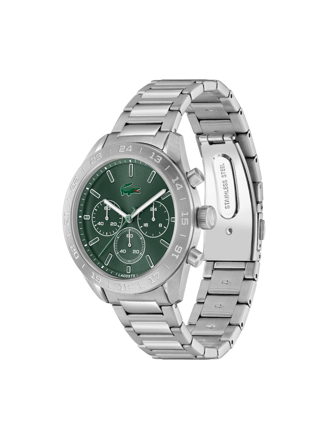 Lacoste Boston Fashion Green 42 mm Dial Men Chrono Watch 2011533