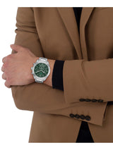 Lacoste Boston Fashion Green 42 mm Dial Men Chrono Watch 2011533