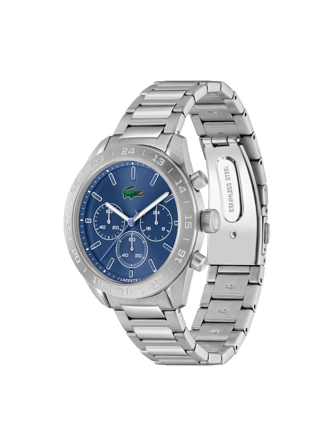 Lacoste Boston Fashion Blue 42 mm Dial Men Chrono Watch 2011534