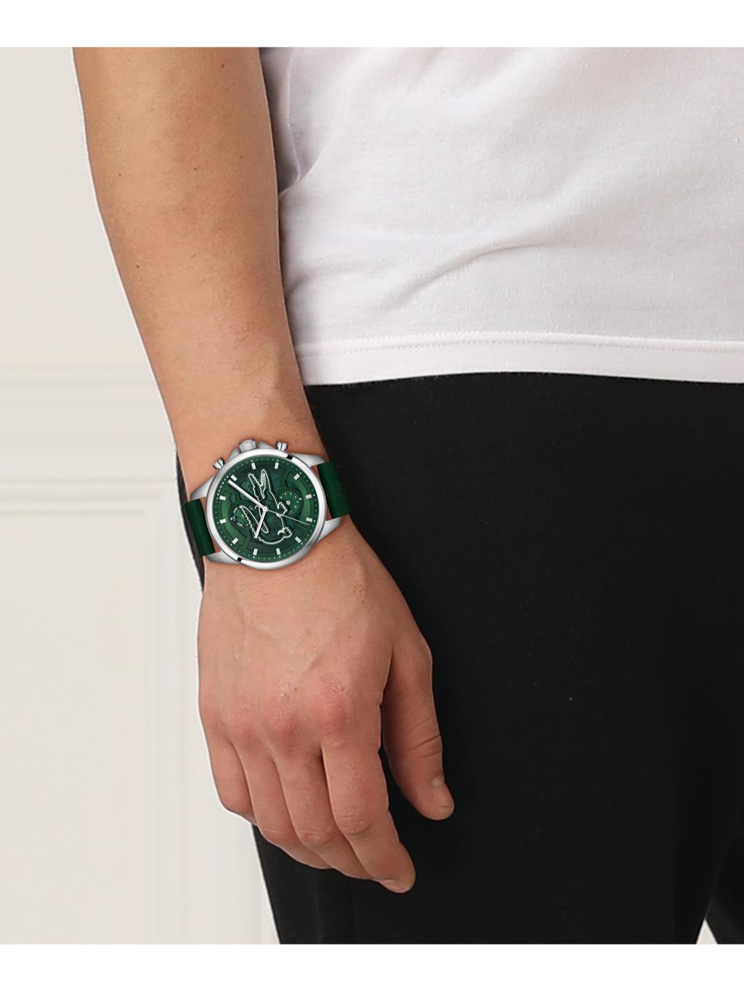 Lacoste Arthor Qtz Multifunction Green Round Dial Men's Watch 2011536