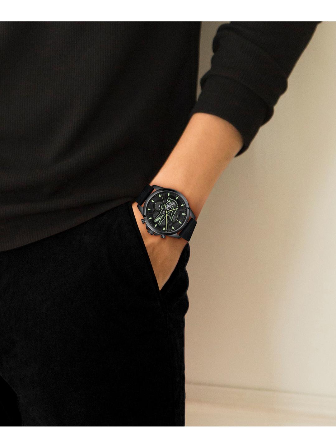 Lacoste Arthor Qtz Multifunction Black Round Dial Men's Watch 2011537
