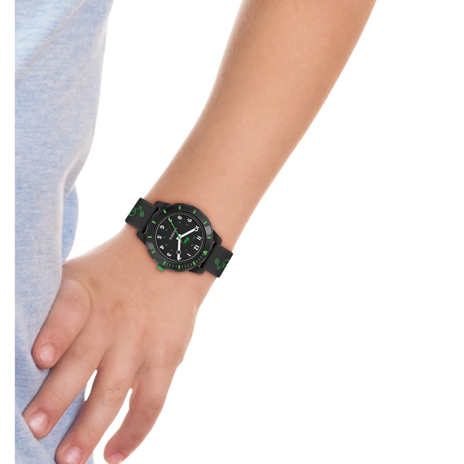 Lacoste MINI TENNIS 34.5 mm Black Dial Boys Watch 2030061