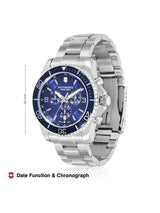 Victorinox Men 43 mm Size Blue Dial Maverick Analog Watch 241689