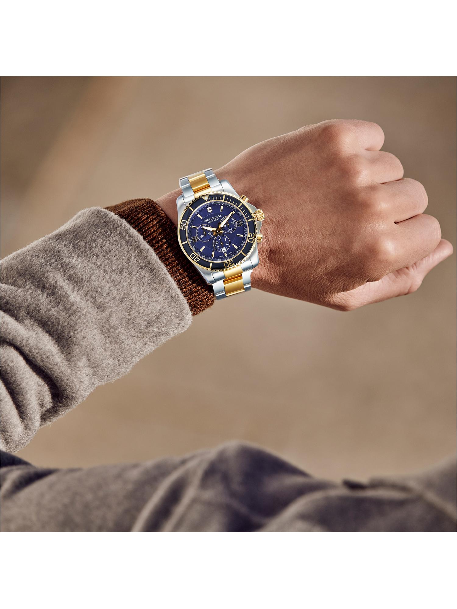 Victorinox Men 43 mm Size Blue Dial Maverick Chronograph Watch 241791