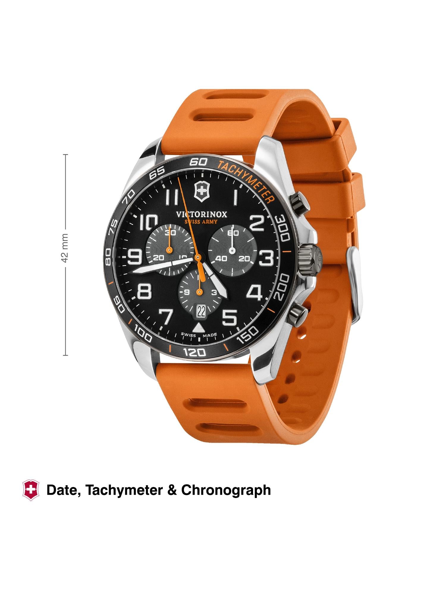 Victorinox Men 42 mm Size Black Dial Field Force Analog Watch 241893