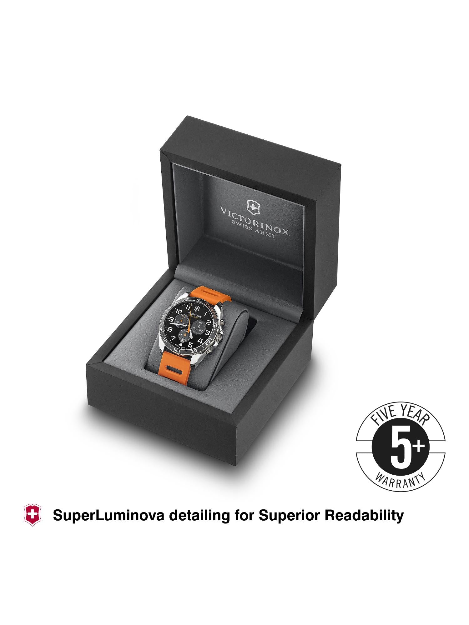Victorinox Men 42 mm Size Black Dial Field Force Analog Watch 241893