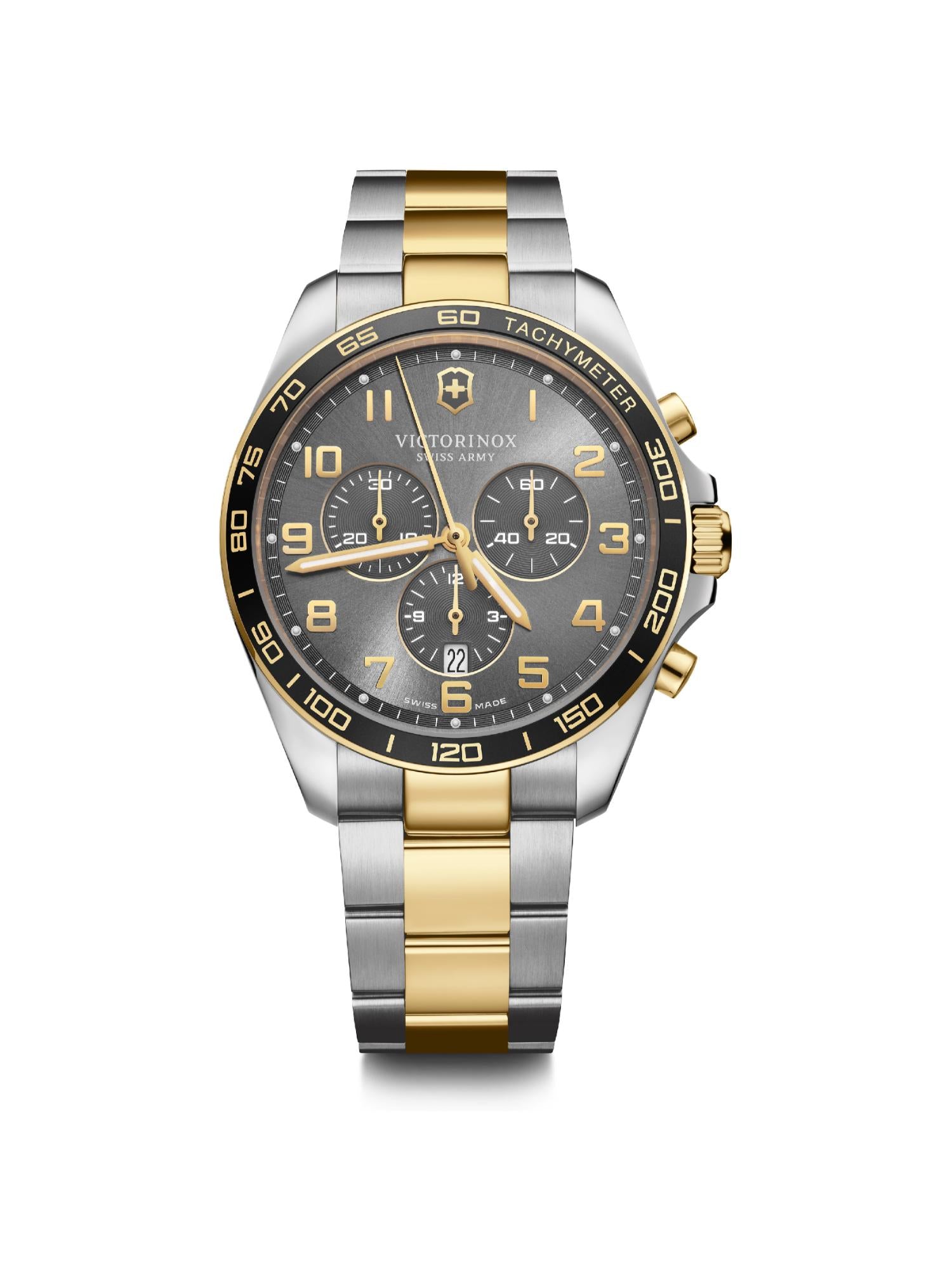 Victorinox Men 42 mm Size Grey Dial Field Force Chronograph Watch 241902