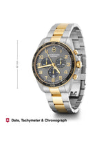 Victorinox Men 42 mm Size Grey Dial Field Force Chronograph Watch 241902