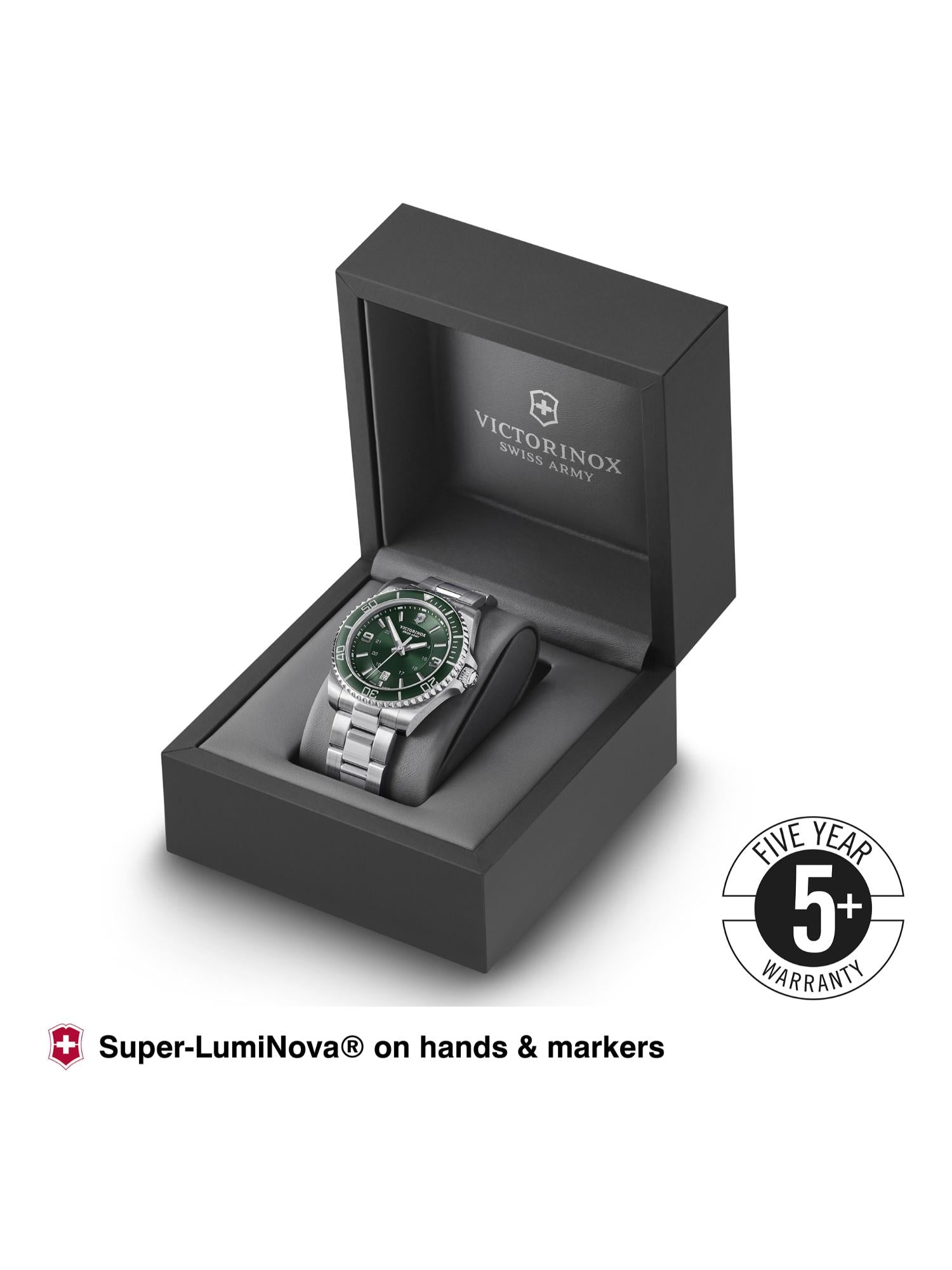 Victorinox Men 43 mm Size Green Dial Maverick Watch 241934