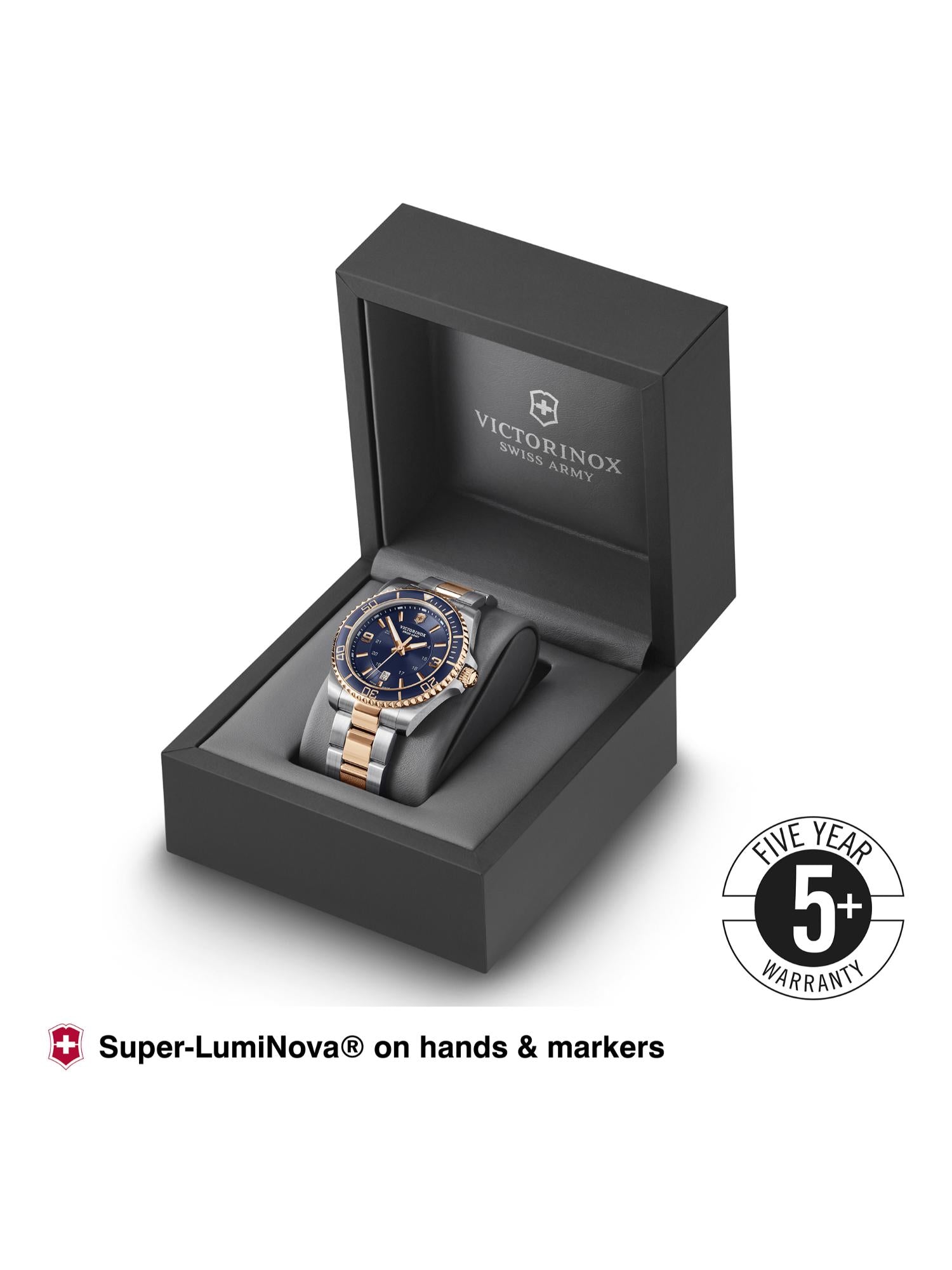 Victorinox Men 43 mm Size Blue Dial Maverick Watch 241950