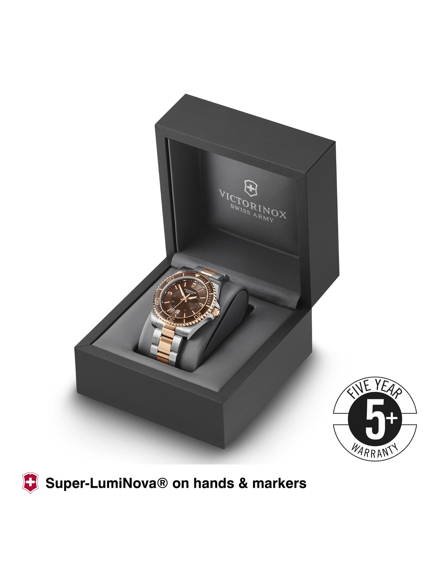 Victorinox Men 43 mm Size Brown Dial Maverick Watch 241951