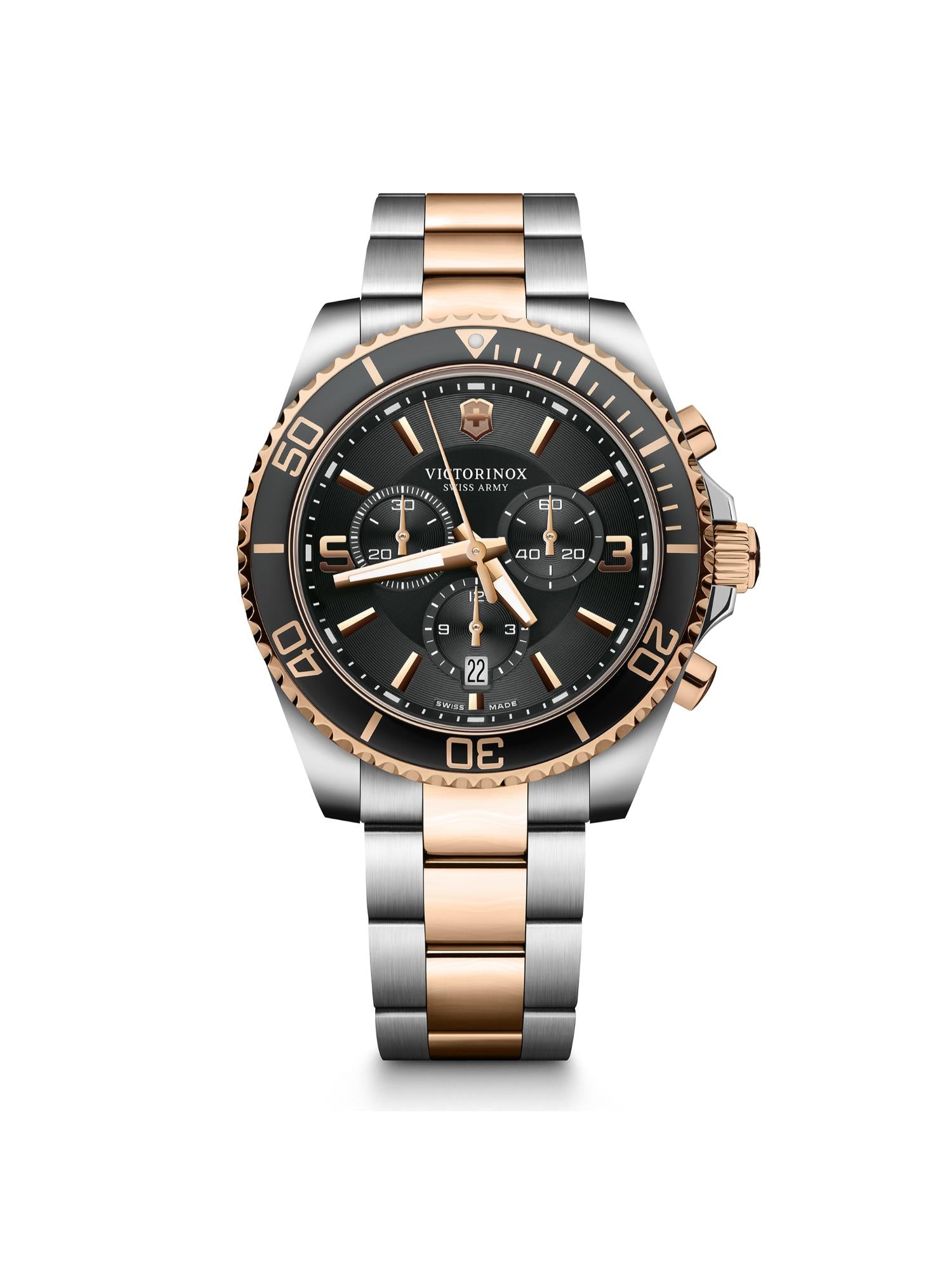 Victorinox Men 43 mm Size Black Dial Maverick Chronograph Watch 241952