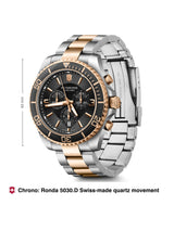 Victorinox Men 43 mm Size Black Dial Maverick Chronograph Watch 241952