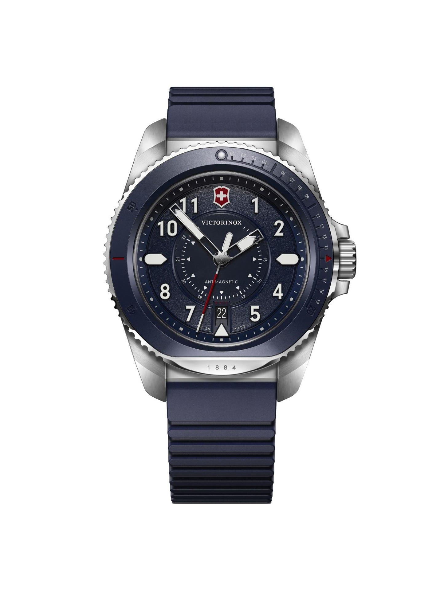 Victorinox Men 43 mm Size Blue Dial Journey 1884 Watch - V241975