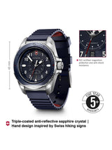 Victorinox Men 43 mm Size Blue Dial Journey 1884 Watch 241975