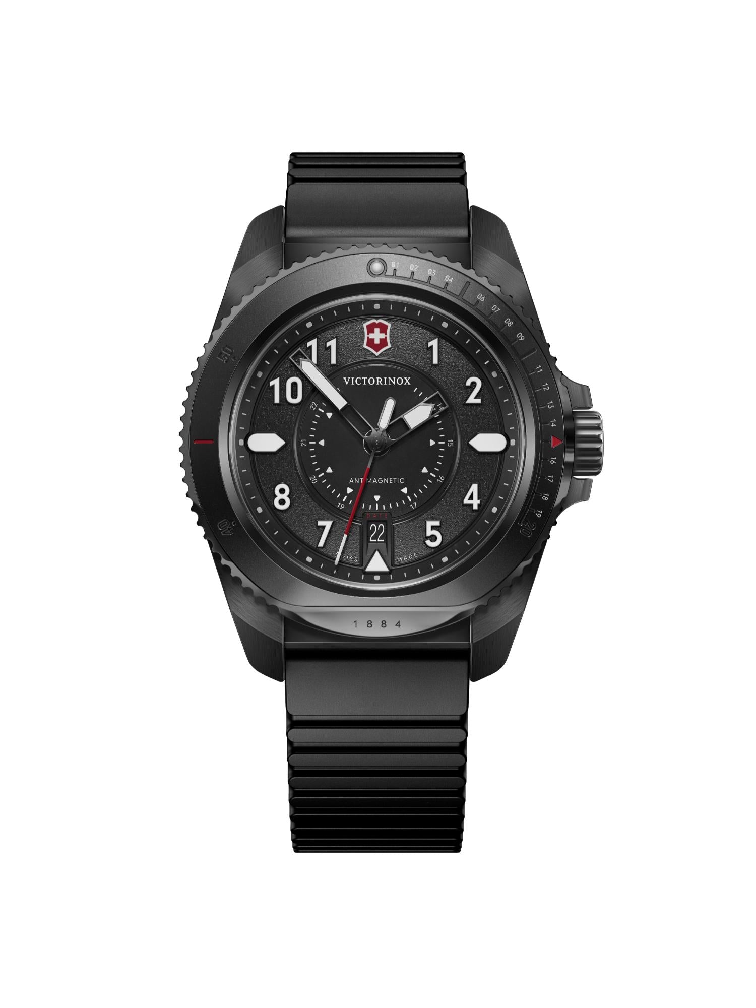 Victorinox Men 43 mm Size Black Dial Journey 1884 Watch 241982
