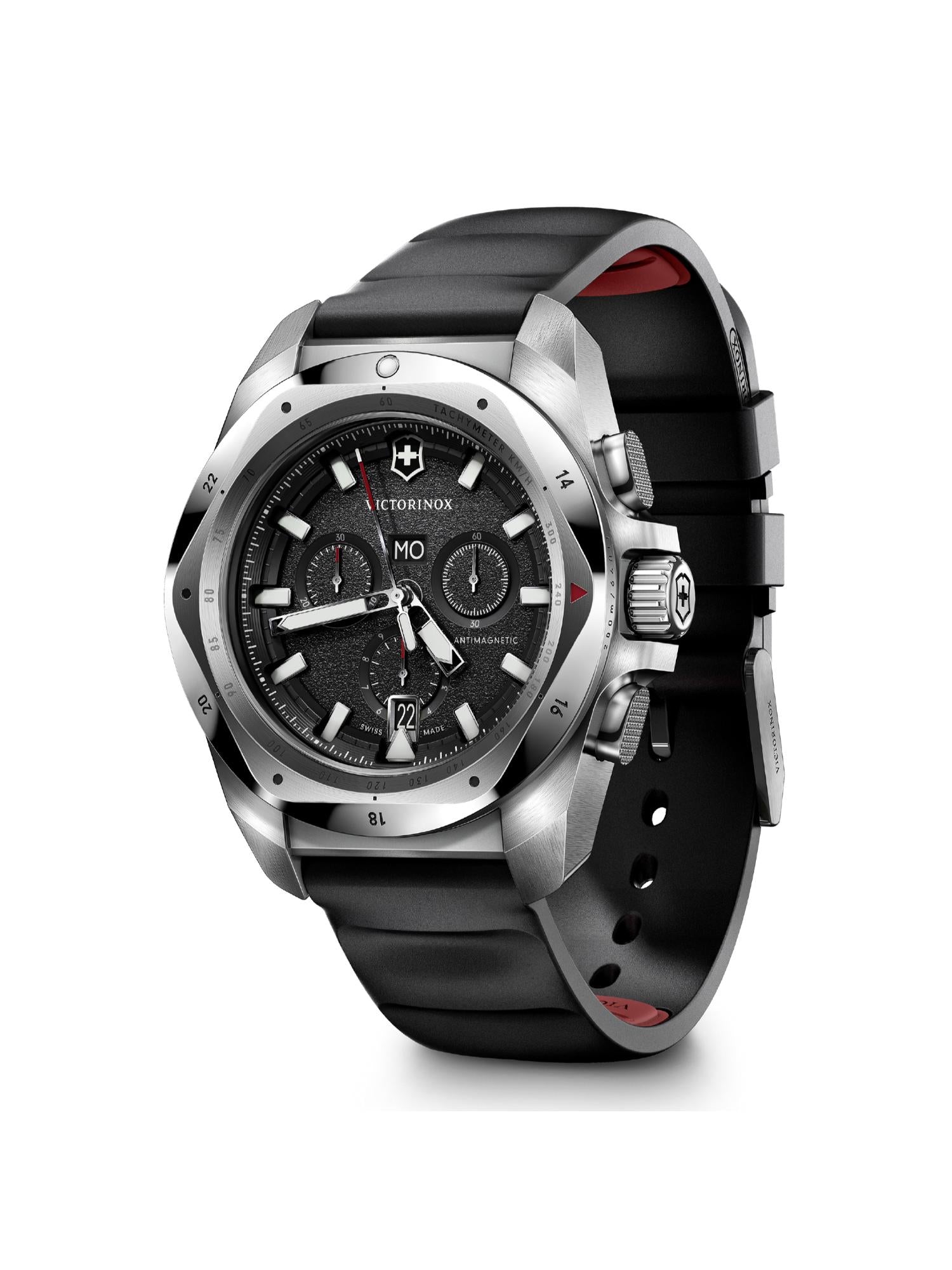 Victorinox Men 43 mm Size Black Dial I.N.O.X. Chrono Watch 241983