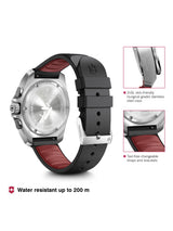 Victorinox Men 43 mm Size Black Dial I.N.O.X. Chrono Watch 241983