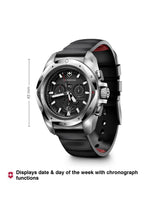 Victorinox Men 43 mm Size Black Dial I.N.O.X. Chrono Watch 241983