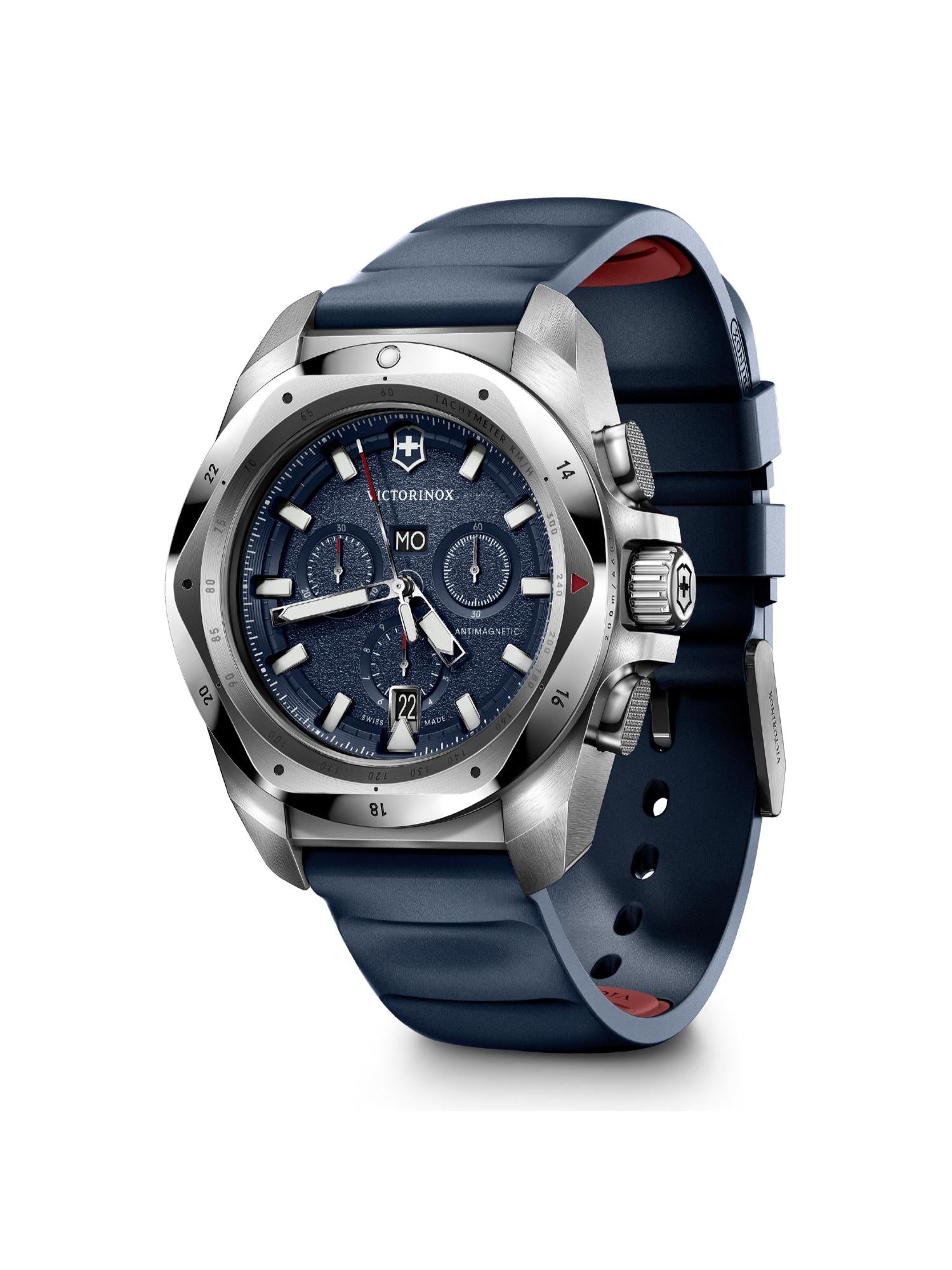 Victorinox Men 43 mm Size Blue Dial I.N.O.X. Chrono Watch 241984