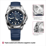 Victorinox Men 43 mm Size Blue Dial I.N.O.X. Chrono Watch 241984