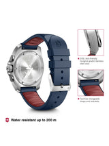 Victorinox Men 43 mm Size Blue Dial I.N.O.X. Chrono Watch 241984