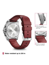 Victorinox Men 43 mm Size Red Dial I.N.O.X. Chrono Watch - 241986