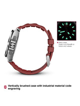 Victorinox Men 43 mm Size Red Dial I.N.O.X. Chrono Watch - 241986