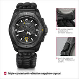 Victorinox I.N.O.X. Chrono Black Dial 43 mm Men Quartz Watch 241989.1