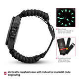 Victorinox I.N.O.X. Chrono Black Dial 43 mm Men Quartz Watch 241989.1