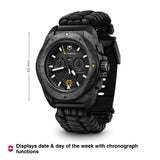 Victorinox I.N.O.X. Chrono Black Dial 43 mm Men Quartz Watch 241989.1