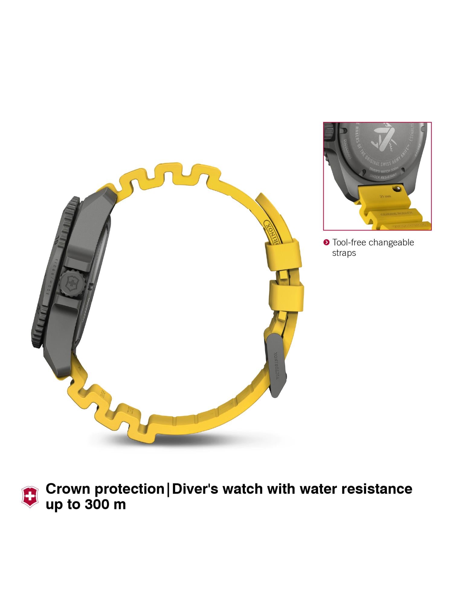 Victorinox Men 43 mm Size Black Dial Dive Pro Analog Watch 241992
