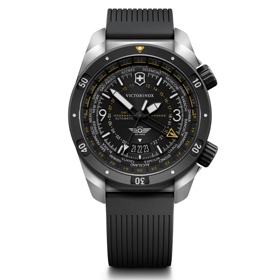 Victorinox Air Pro Automatic 43 mm Black Dial Men Analog Watch 242005
