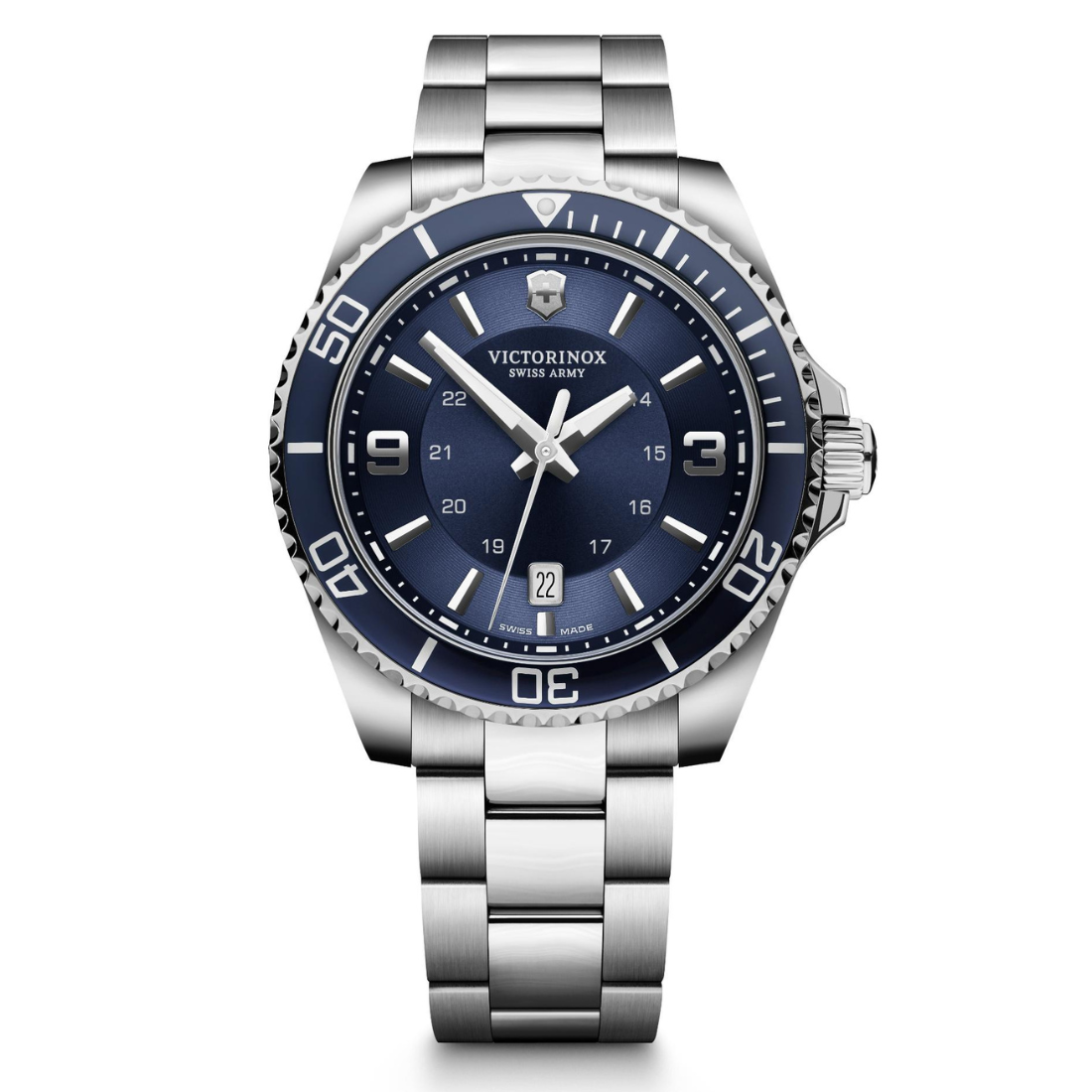 Victorinox Men 43 mm Size Blue Dial Maverick Watch 242007