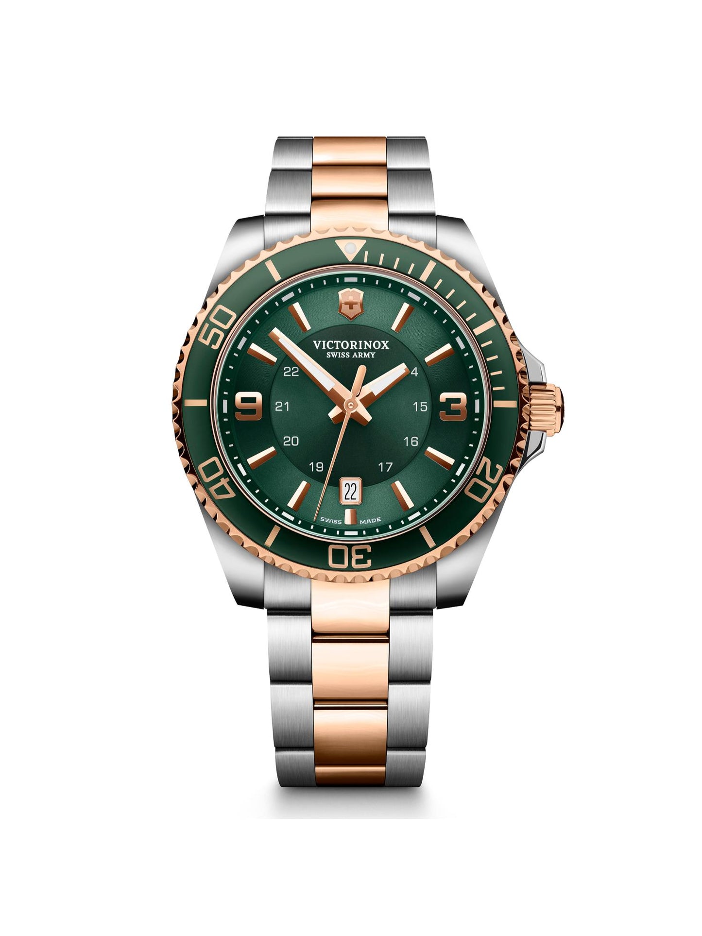 Victorinox Men 43 mm Size Green Dial Maverick Analog Watch - V242008