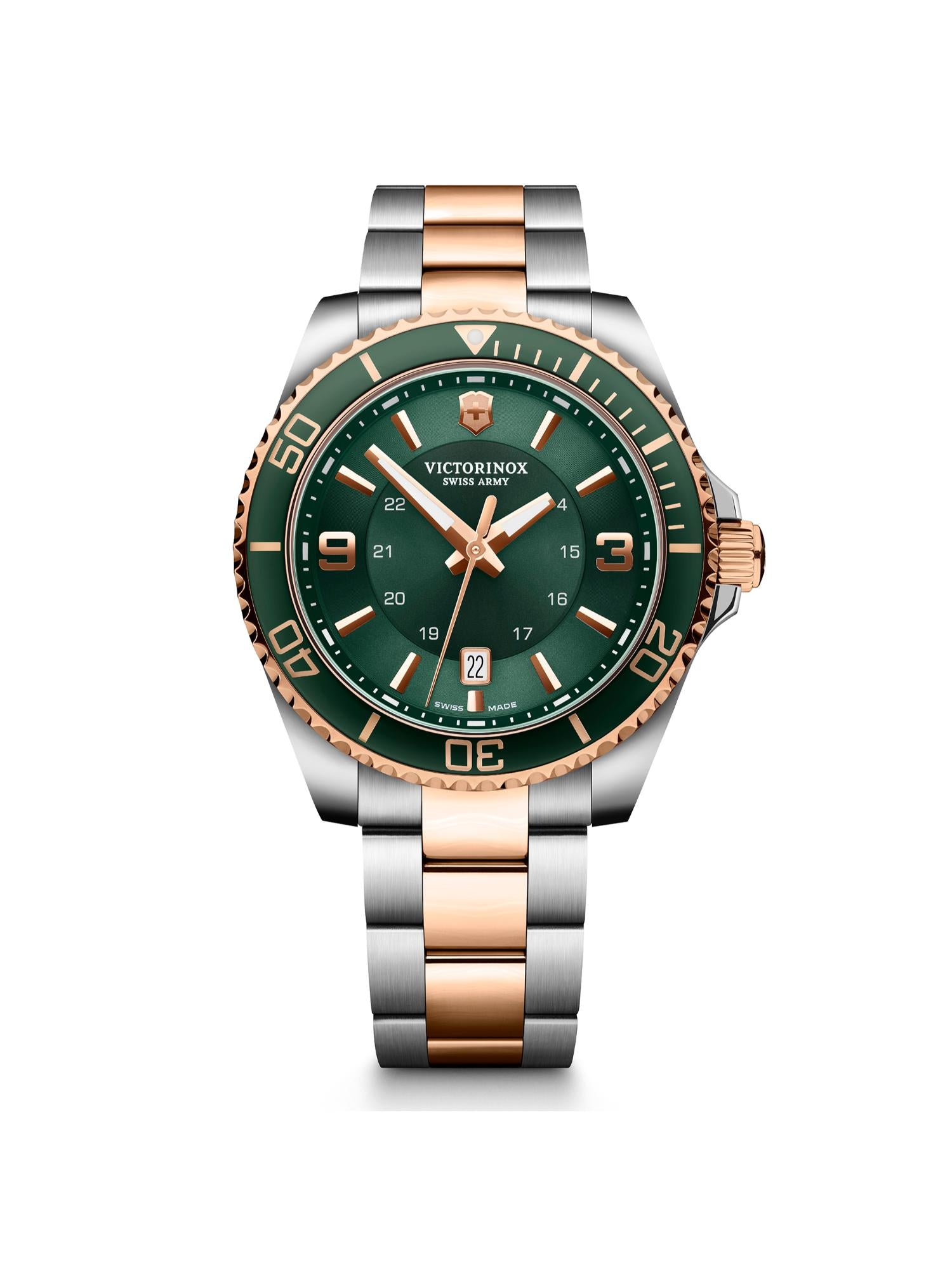 Victorinox Men 43 mm Size Green Dial Maverick Analog Watch 242008