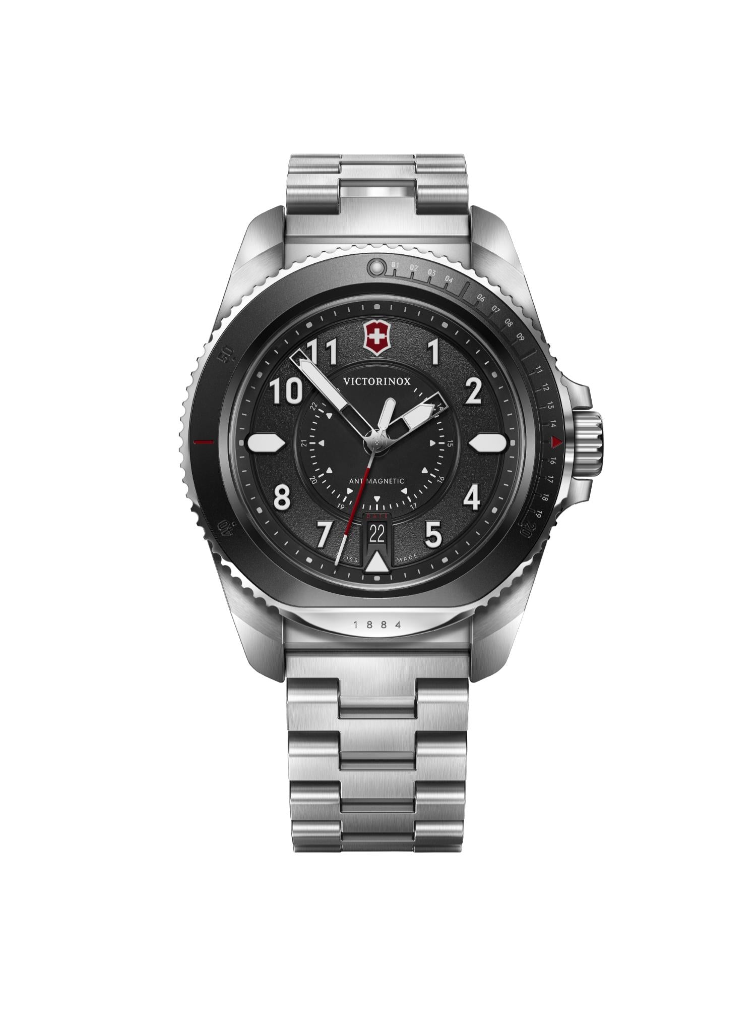 Victorinox Men 43 mm Size Black Dial Journey 1884 Watch 242009