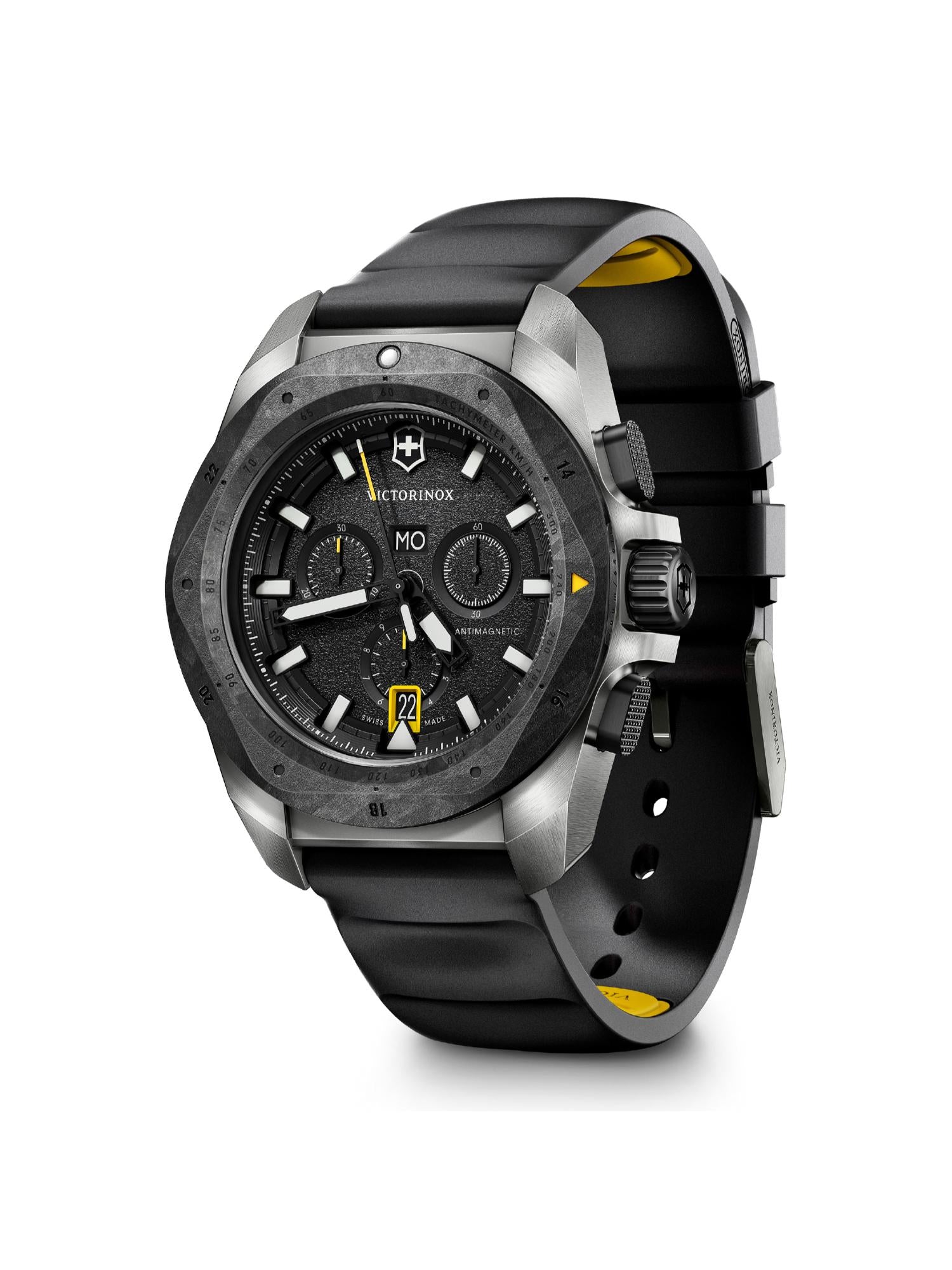 Victorinox Men 43 mm Size Black Dial I.N.O.X. Chrono Watch - 242011