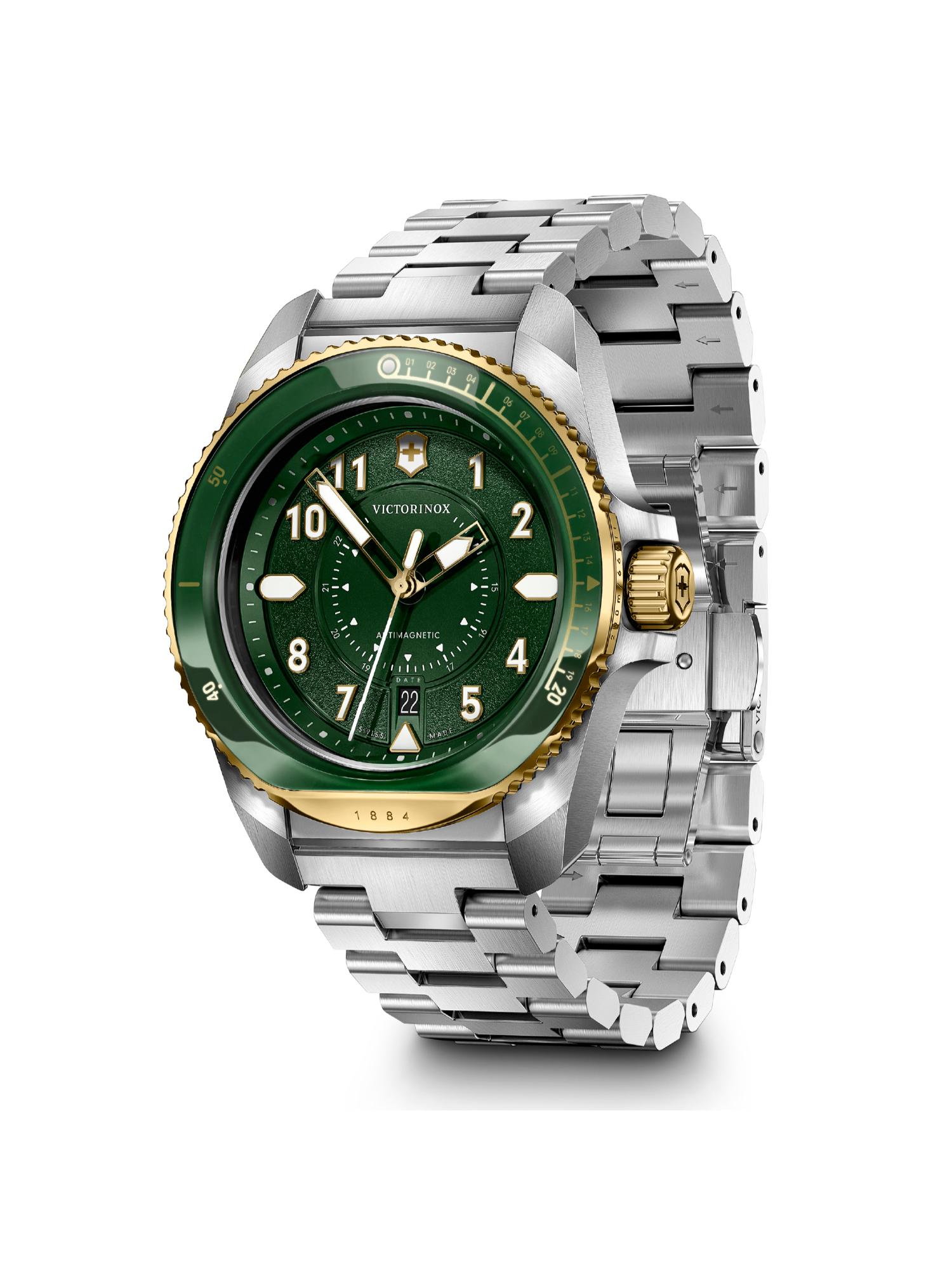 Victorinox Men 43 mm Size Green Dial Journey 1884 Watch 242012