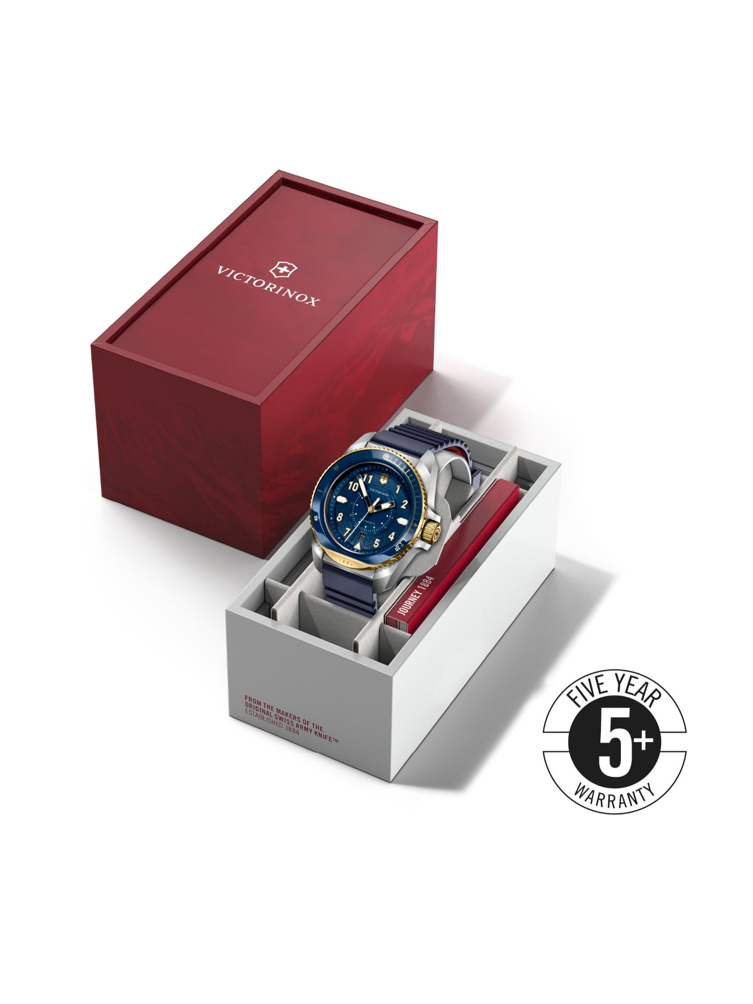 Victorinox Men 43 mm Size Blue Dial Journey 1884 Watch 242013
