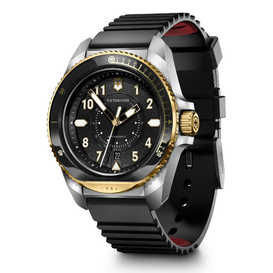 Victorinox Men 43 mm Size Black Dial Journey 1884 Watch 242014