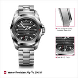 Victorinox I.N.O.X. Automatic Black Dial 41 mm Unisex Watch- 242019