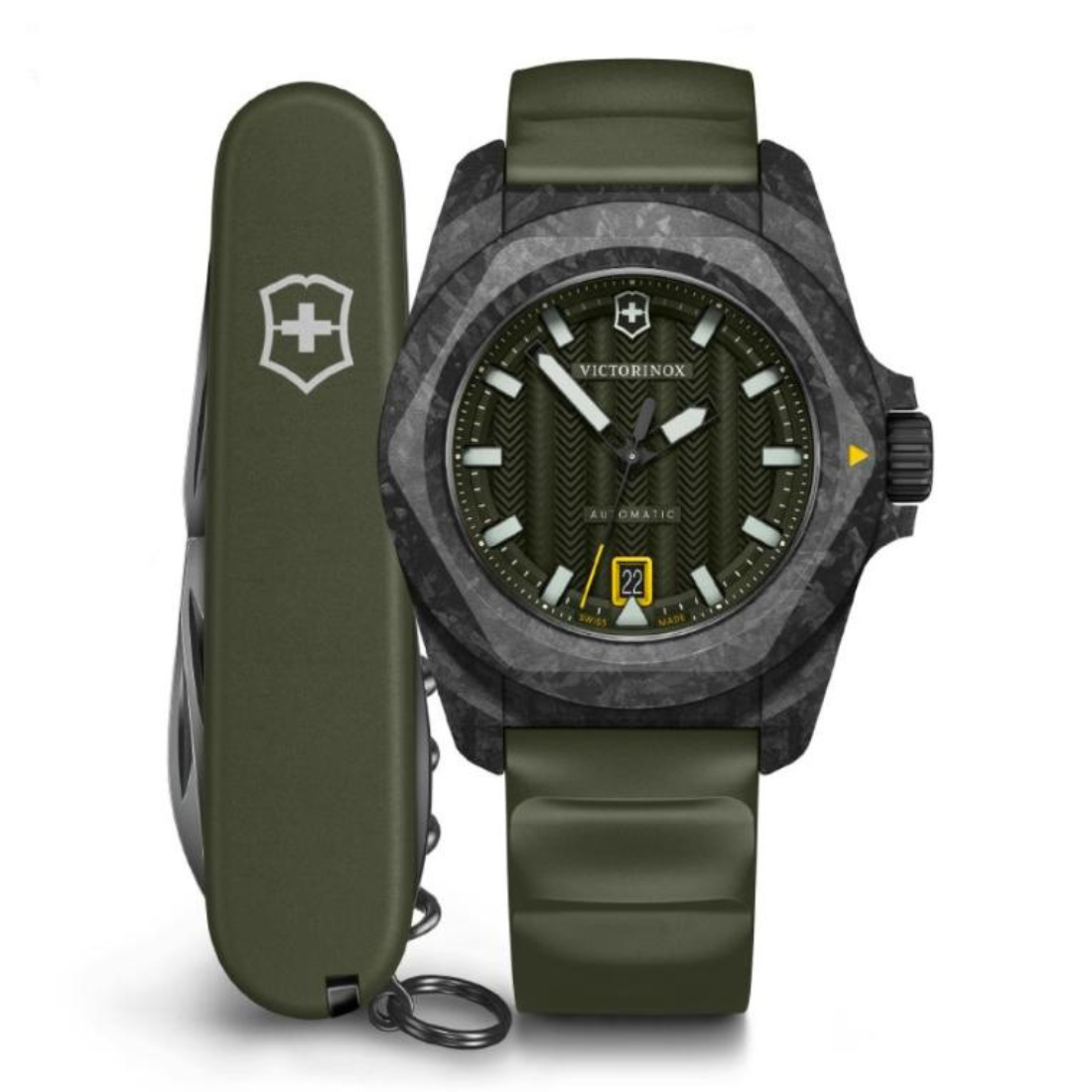 Victorinox I.N.O.X. Automatic Green Dial 41 mm Unisex Watch 242021.1