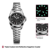 Victorinox I.N.O.X. Small Quartz Black Dial 32 mm Women Watch 242036