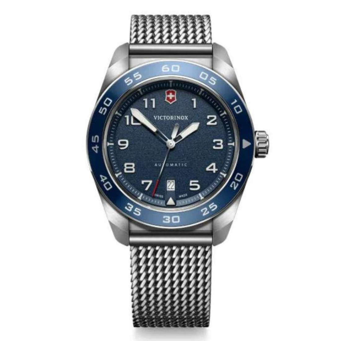 Victorinox Swiss Army Men Automatic Watch 42 mm Blue Dial 242045