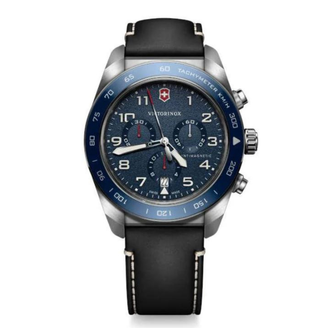 Victorinox Swiss Army Men Chronograph Watch 42 mm Blue Dial 242047
